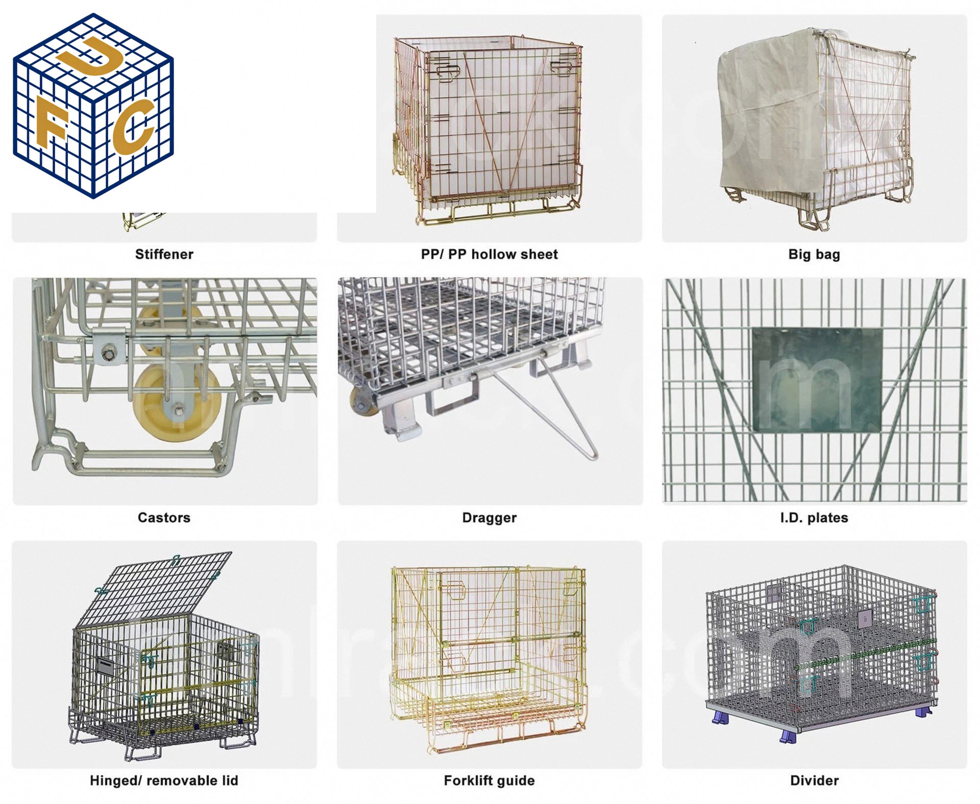 Storage Wire Mesh Containers