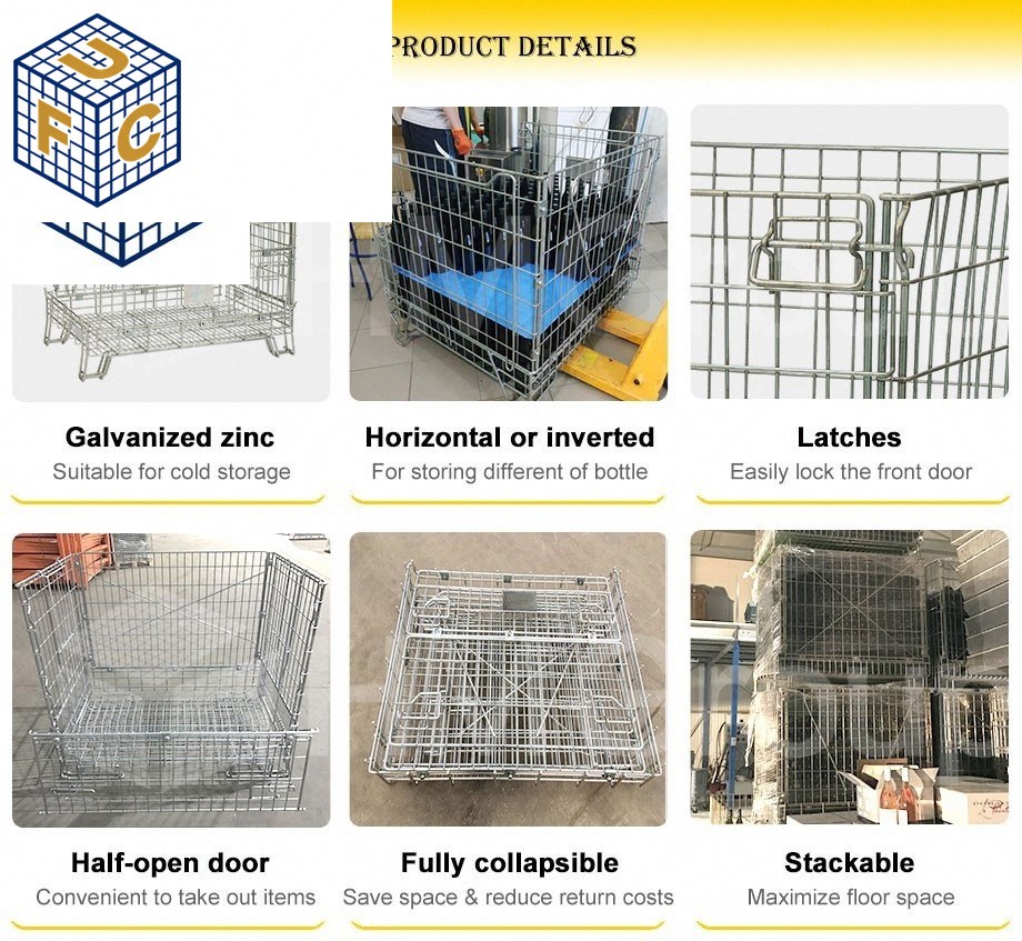 Folding Wire Mesh Container