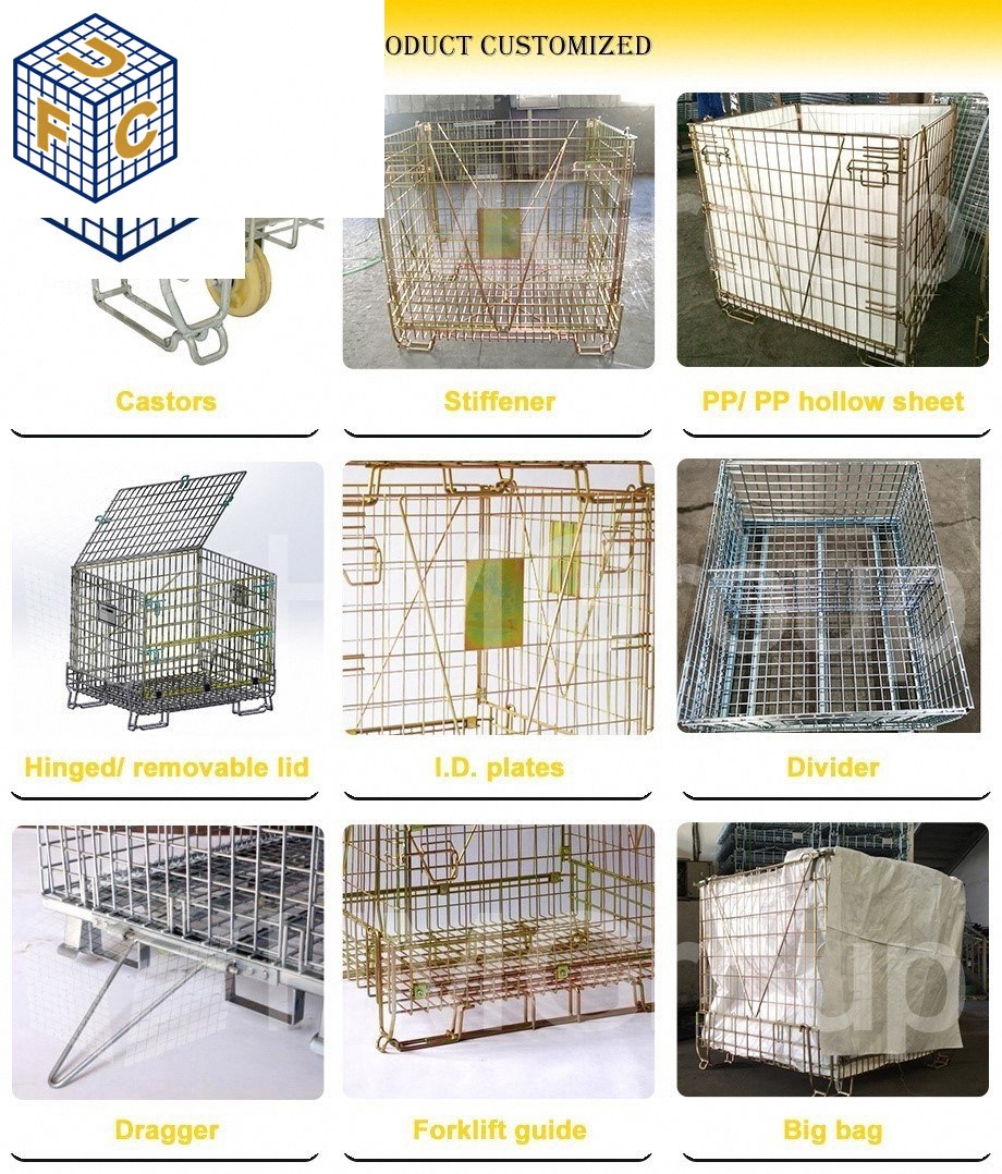 Folding Wire Mesh Container